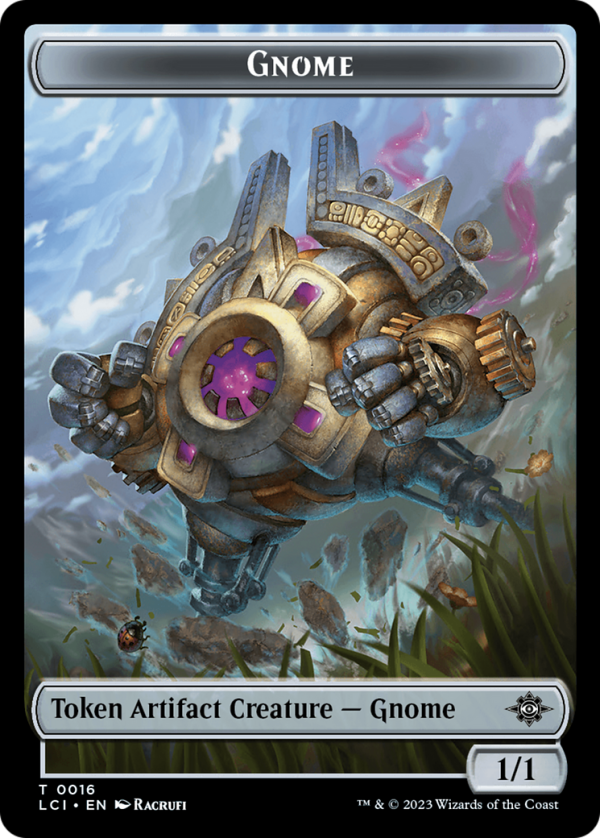 Gnome    Dinosaur (0009) Double-Sided Token [The Lost Caverns of Ixalan Tokens] For Discount