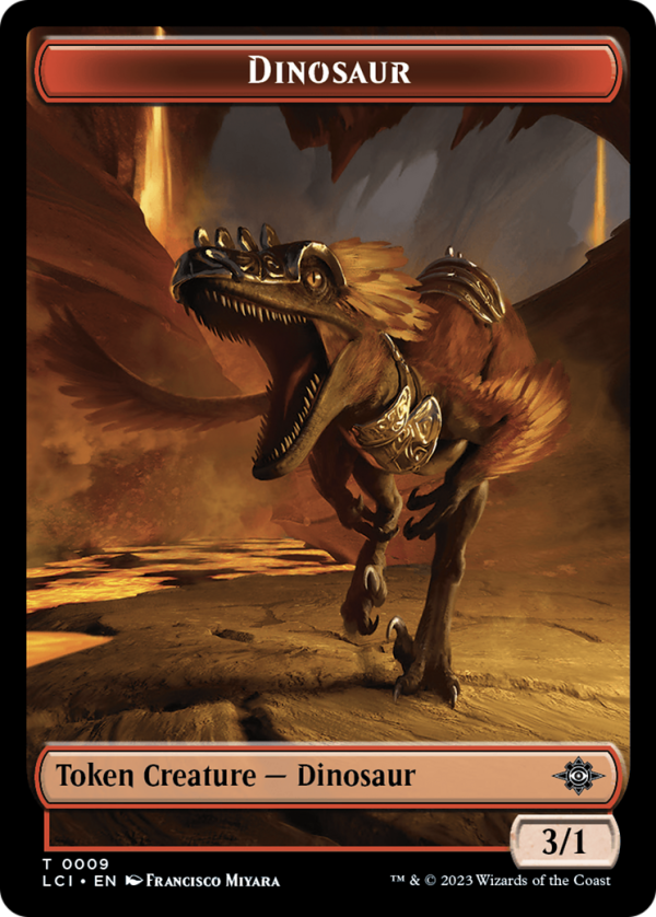 Dinosaur Token (0009) [The Lost Caverns of Ixalan Tokens] Online Sale