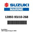 Suzuki - Shim,tappet(t:2 - 12892-93J10-268 For Sale