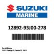 Suzuki - Shim,tappet(t:2 - 12892-93J00-278 Online Sale