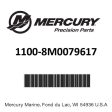 Mercury - End cap assy - 1100-8M0079617 Online