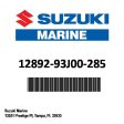 Suzuki - Shim,tappet(t:2 - 12892-93J00-285 Discount